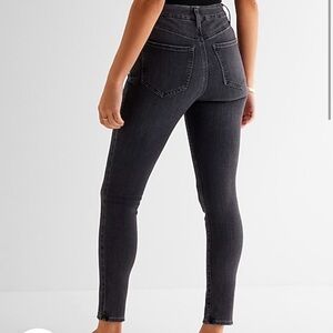 Express High Waisted Black Jeans